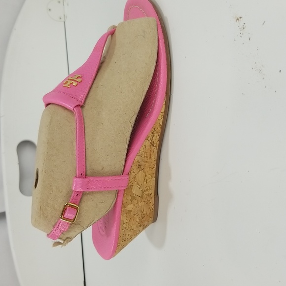 Tory Burch Pink Wedge Sandal - Picture 7 of 14